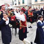 Dubrovaki primorski svatovi na festi sv Vlaha